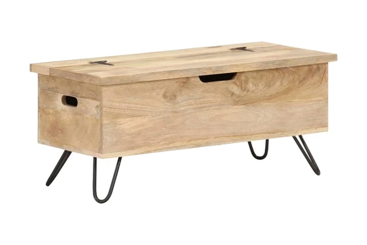 Kista 90x40x45 Cm Massivt Mangoträ 1 Kista 90x40x45 Cm Massivt Mangoträ