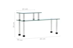 Kökshylla Transparent 45x16x26 Cm Härdat Glas -SONGMICS Försäljning kokshylla transparent 45x16x26 cm hardat glas transparent 3743895