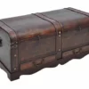 Skattkista Vintagestil Stor Trä Brun