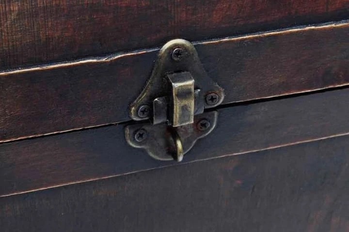 Skattkista Vintagestil Stor Trä Brun 7 Skattkista Vintagestil Stor Trä Brun - Bild 7