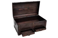 Skattkista Vintagestil Stor Trä Brun 12 Skattkista Vintagestil Stor Trä Brun -SONGMICS Försäljning skattkista vintagestil stor tra brun brun 721691