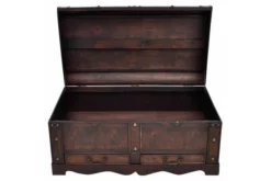 Skattkista Vintagestil Stor Trä Brun 14 Skattkista Vintagestil Stor Trä Brun -SONGMICS Försäljning skattkista vintagestil stor tra brun brun 721692