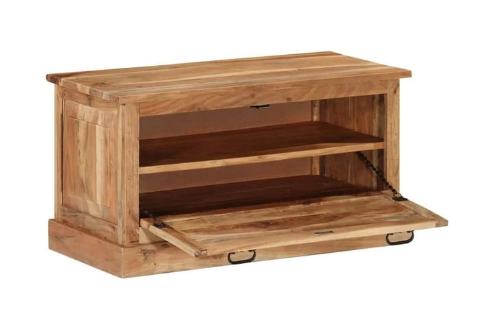 Skobänk 85x40x45 Cm Massivt Akaciaträ 3 Skobänk 85x40x45 Cm Massivt Akaciaträ - Bild 3