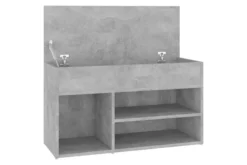 Skobänk Svart 80x30x45 Cm Spånskiva -SONGMICS Försäljning skobank betonggra 80x30x45 cm spanskiva betonggra 4110030