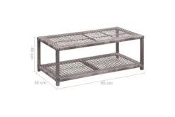 Skobänk Svart 80x40x30 Cm Konstrotting -SONGMICS Försäljning skobank gra 80x40x30 cm konstrotting gra 2000232