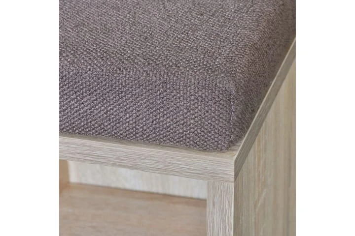 Skobänk Med 10 Hyllfack Ek-färg 4 Skobänk Med 10 Hyllfack Ek-färg - Bild 4