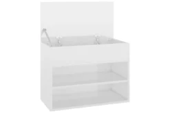 Skobänk Vit 60x30x45 Cm Spånskiva -SONGMICS Försäljning skobank vit hogglans 60x30x45 cm spanskiva vit hogglans 4197559