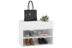 Skobänk Vit 60x30x45 Cm Spånskiva -SONGMICS Försäljning skobank vit hogglans 60x30x45 cm spanskiva vit hogglans 4197560