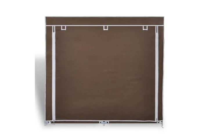 Skoförvaring Med överdrag Grå 115x28x110 Cm Tyg 3 Skoförvaring Med överdrag Grå 115x28x110 Cm Tyg - Bild 3