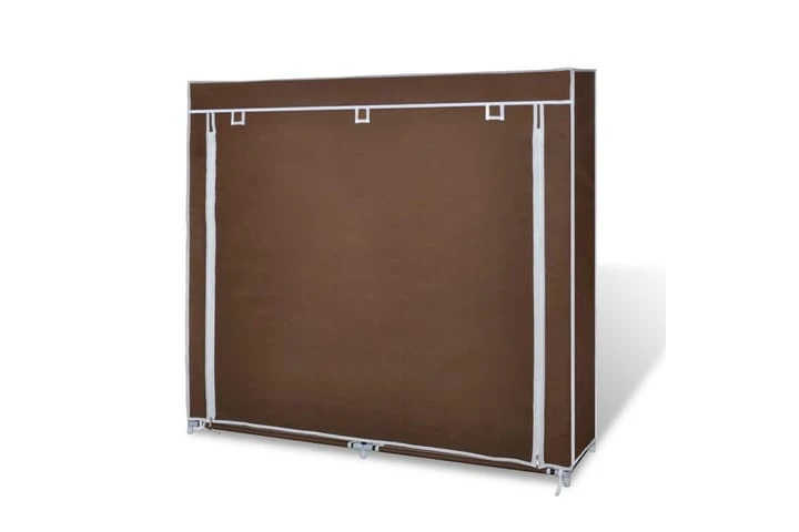 Skoförvaring Med överdrag Grå 115x28x110 Cm Tyg 4 Skoförvaring Med överdrag Grå 115x28x110 Cm Tyg - Bild 4