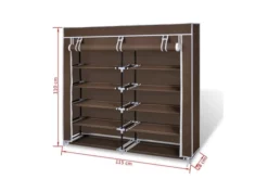 Skoförvaring Med överdrag Grå 115x28x110 Cm Tyg 14 Skoförvaring Med överdrag Grå 115x28x110 Cm Tyg -SONGMICS Försäljning skoforvaring med overdrag 115x28x110 cm brun brun 3504175