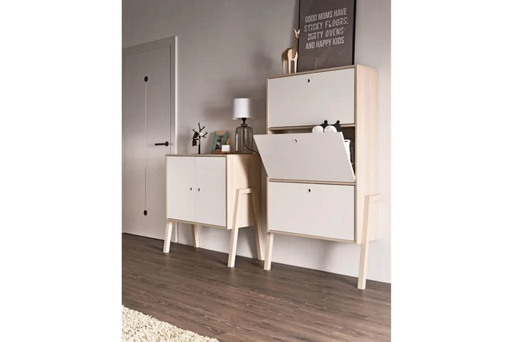 VOX Skoförvaring Spot Trä/Natur/Vit 2 VOX Skoförvaring Spot Trä/Natur/Vit - Bild 2