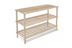 Skohylla 3 Hyllplan 2 St Massivt Granträ