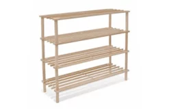 Skohylla 4 Hyllplan 2 St Massivt Granträ