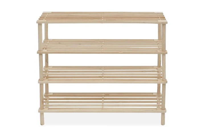 Skohylla 4 Hyllplan 2 St Massivt Granträ 2 Skohylla 4 Hyllplan 2 St Massivt Granträ - Bild 2