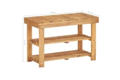 Skohylla 70x32x46 Cm Massivt Akaciaträ 9 Skohylla 70x32x46 Cm Massivt Akaciaträ -SONGMICS Försäljning skohylla 70x32x46 cm massivt akaciatra brun 1501242