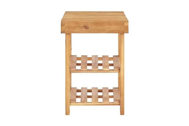 Skohylla 70x32x46 Cm Massivt Akaciaträ 3 Skohylla 70x32x46 Cm Massivt Akaciaträ - Bild 3