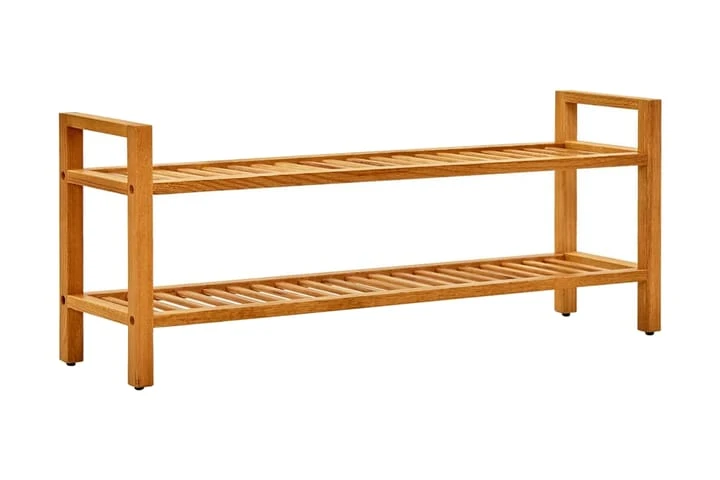 Skohylla Med 2 Hyllor 100x27x40 Cm Massiv Ek 1 Skohylla Med 2 Hyllor 100x27x40 Cm Massiv Ek