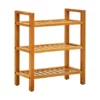 Skohylla Med 3 Hyllor 50x27x60 Cm Massiv Ek