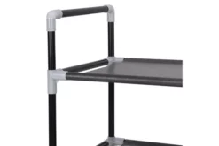 Skohylla Med 4 Hyllor Metall Och Non-woven Tyg Svart -SONGMICS Försäljning skohylla med 4 hyllor metall och non woven tyg svart svart 4113791