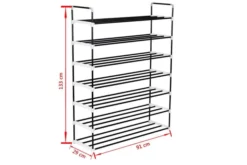 Skohylla Med 7 Hyllor Metall Och Plast Svart -SONGMICS Försäljning skohylla med 7 hyllor metall och plast svart svart 3059472