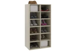 Skohylla Vit Högglans 54x34x100 Cm Spånskiva 9 Skohylla Vit Högglans 54x34x100 Cm Spånskiva -SONGMICS Försäljning skohylla sonoma ek 54x34x100 cm spanskiva brun 3493182