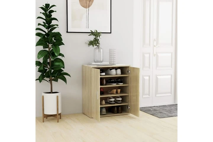 Skoskåp Vit 60x35x70 Cm Spånskiva 9 Skoskåp Vit 60x35x70 Cm Spånskiva - Bild 9