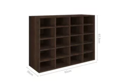 Skohylla Spånskiva 92x30x67,5 Cm Brun Ek 12 Skohylla Spånskiva 92x30x67,5 Cm Brun Ek -SONGMICS Försäljning skohylla spanskiva 92x30x675 cm rokfargad ek brun 4200129