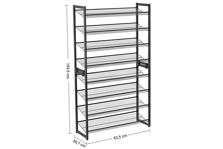 Songmics Skohylla Traci 163 Cm 6 Songmics Skohylla Traci 163 Cm - Bild 6