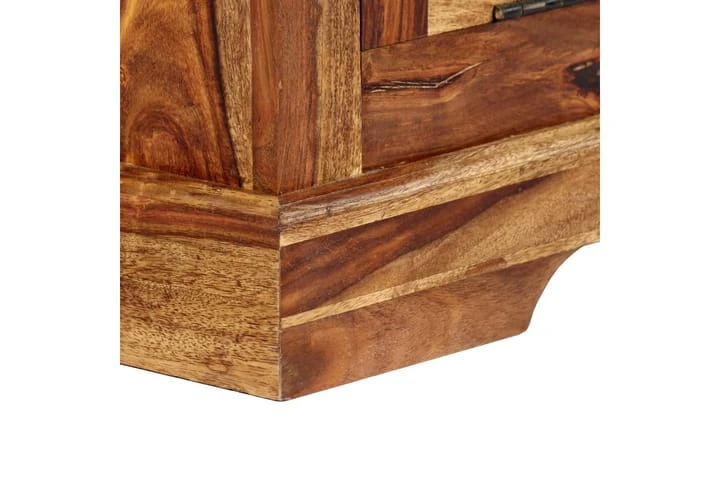 Skoskåp 140x35x90 Cm Massivt Sheshamträ 8 Skoskåp 140x35x90 Cm Massivt Sheshamträ - Bild 8