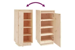 Skoskåp 35x35x80 Cm Massiv Furu -SONGMICS Försäljning skoskap 35x35x80 cm massiv furu brun 4722778