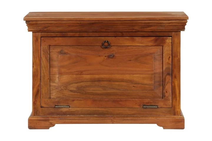 Skoskåp 60x40x41 Cm Massivt Akaciaträ 2 Skoskåp 60x40x41 Cm Massivt Akaciaträ - Bild 2