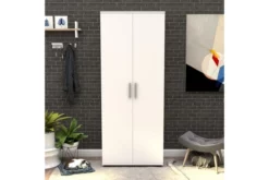 Framsida -SONGMICS Försäljning skoskap 76x187 cm vit 3050732