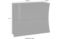 Skoskåp Arconate 101x27 Cm 2 Dörrar 7 Skoskåp Arconate 101x27 Cm 2 Dörrar -SONGMICS Försäljning skoskap arconate 101x27 cm 2 dorrar vit hogglans 4465146