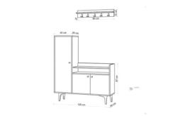 Skoskåp Barneveld 120x35 Cm -SONGMICS Försäljning skoskap barneveld 120x35 cm natur 3212772