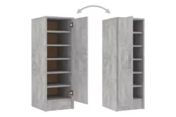 Skoskåp Svart 32x35x92 Cm Spånskiva -SONGMICS Försäljning skoskap betonggra 32x35x92 cm spanskiva betonggra 4110266