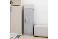 Skoskåp Svart 32x35x92 Cm Spånskiva -SONGMICS Försäljning skoskap betonggra 32x35x92 cm spanskiva betonggra 4110269