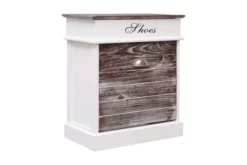 Skoskåp Grå 50x28x58 Cm Kejsarträ