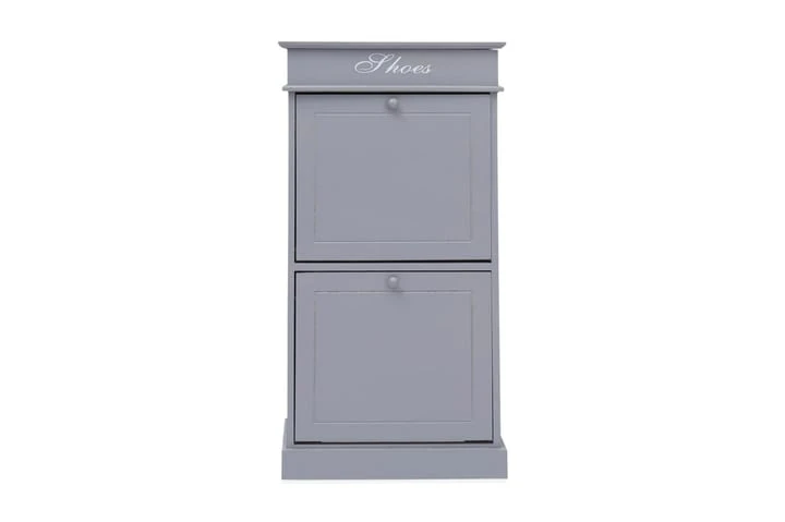 Skoskåp Vit 50x28x98 Cm Kejsarträ 2 Skoskåp Vit 50x28x98 Cm Kejsarträ - Bild 2