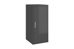 Skoskåp Grå Högglans 32x35x70 Cm Spånskiva