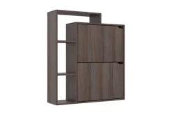 Skoskåp Grå Sonoma-ek 79,5x24x90,5 Cm Spånskiva