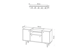 Skoskåp Gradyan 120x35 Cm 9 Skoskåp Gradyan 120x35 Cm -SONGMICS Försäljning skoskap gradyan 120x35 cm natur 3212169
