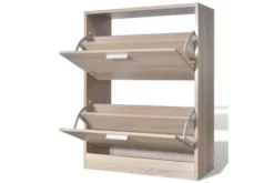 Skoskåp I Trä Med 2 Fack Eklook -SONGMICS Försäljning skoskap i tra med 2 fack eklook brun 3504202