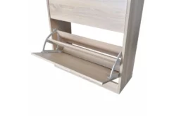 Skoskåp I Trä Med 2 Fack Eklook -SONGMICS Försäljning skoskap i tra med 2 fack eklook brun 3504203