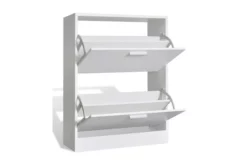 Skoskåp I Trä Med 2 Fack Vit -SONGMICS Försäljning skoskap i tra med 2 fack vit vit 4937190