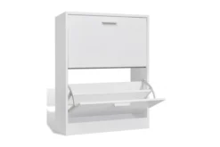 Skoskåp I Trä Med 2 Fack Vit -SONGMICS Försäljning skoskap i tra med 2 fack vit vit 4937191