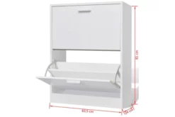 Skoskåp I Trä Med 2 Fack Vit -SONGMICS Försäljning skoskap i tra med 2 fack vit vit 4937193