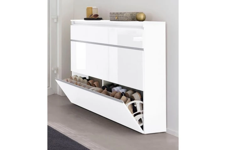 Skoskåp Magiras 60x27 Cm 2 Dörrar + Lucka 2 Skoskåp Magiras 60x27 Cm 2 Dörrar + Lucka - Bild 2