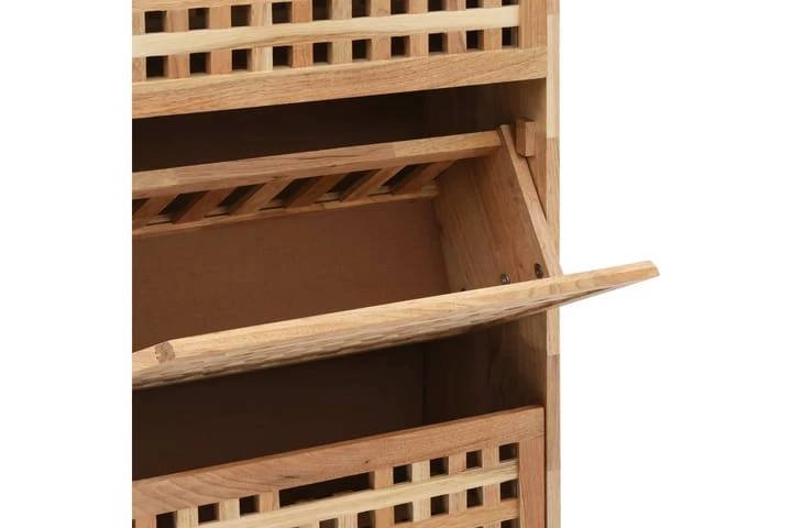 Skoskåp Massivt Valnötsträ 55x20x104 Cm 7 Skoskåp Massivt Valnötsträ 55x20x104 Cm - Bild 7