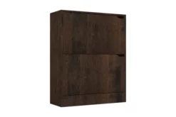 Skoskåp Med 2 Dörrar Grå Sonoma-ek 59x24x74 Cm Spånskiva